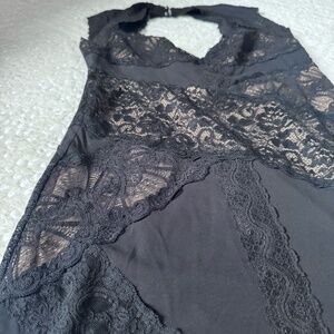 Nicole Miller Black Lace Cocktail Dress – 2010s Classic, Sz. L, VGUC